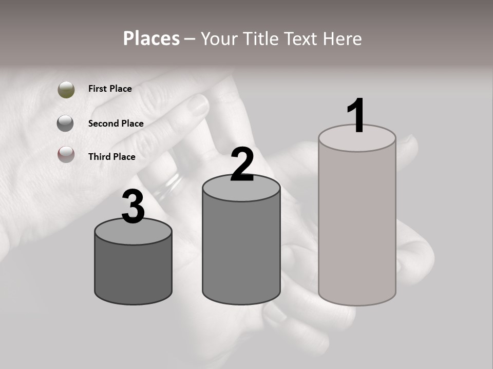 Massaging Hand Palm And Fingers PowerPoint Template