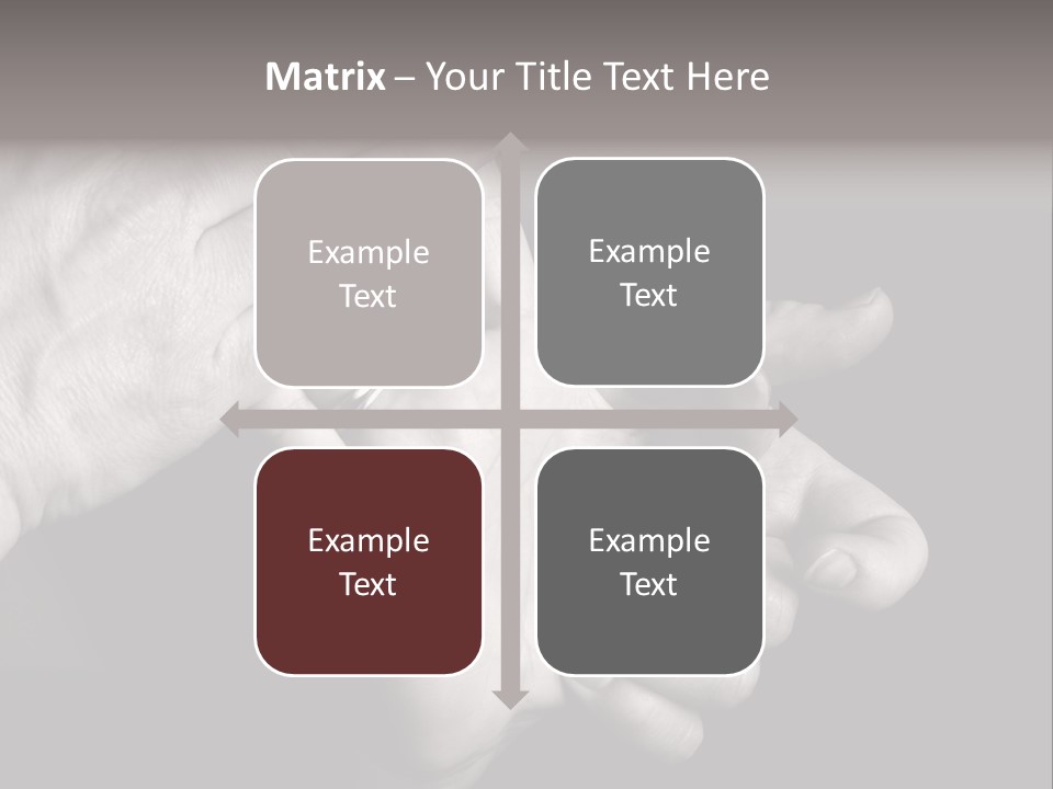 Massaging Hand Palm And Fingers PowerPoint Template