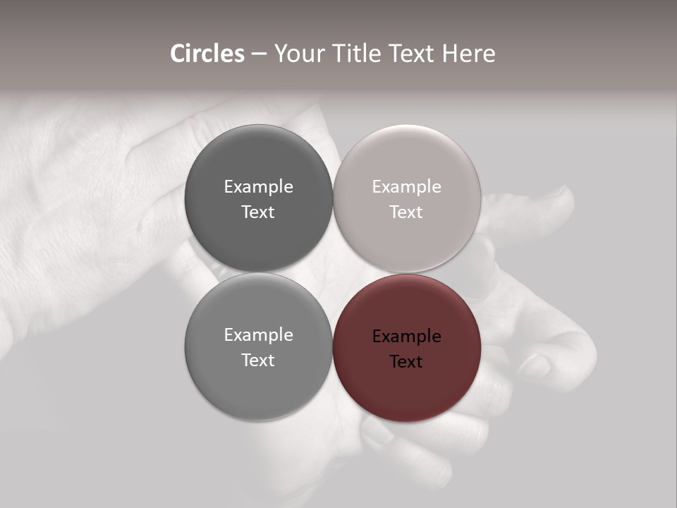 Massaging Hand Palm And Fingers PowerPoint Template