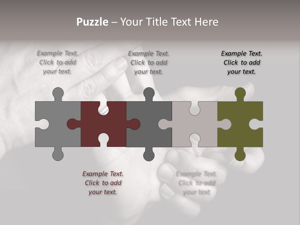 Massaging Hand Palm And Fingers PowerPoint Template