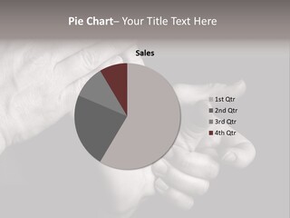 Massaging Hand Palm And Fingers PowerPoint Template