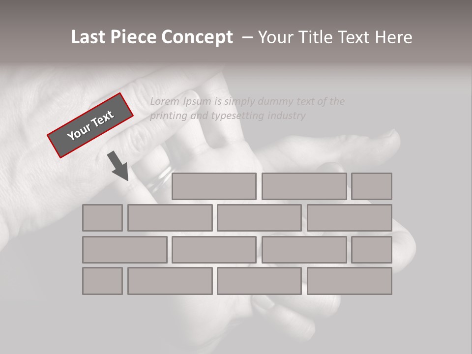 Massaging Hand Palm And Fingers PowerPoint Template