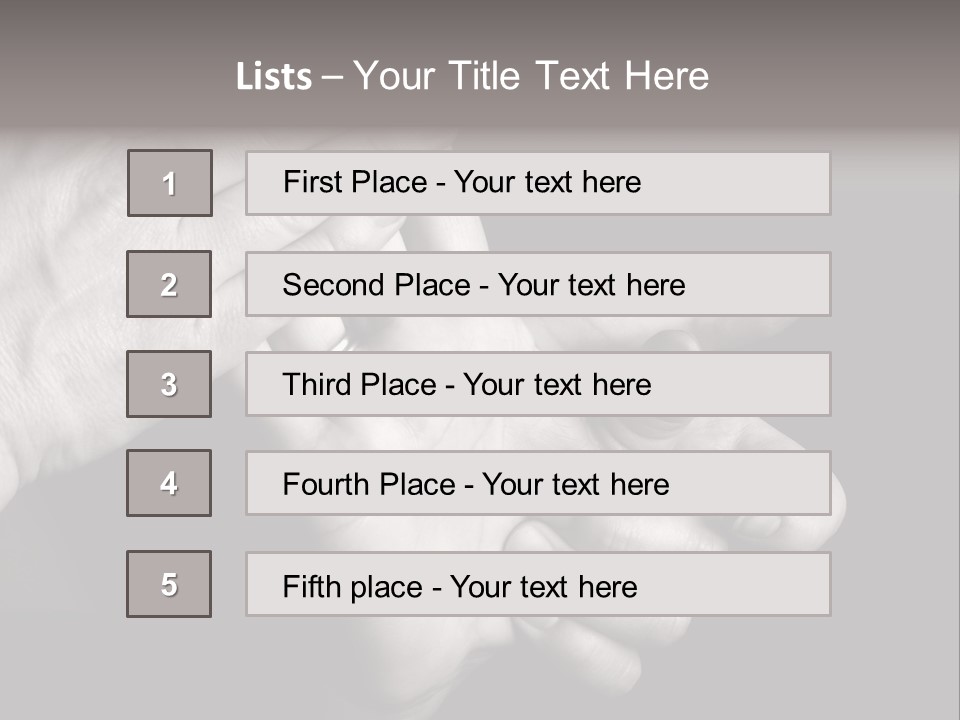 Massaging Hand Palm And Fingers PowerPoint Template
