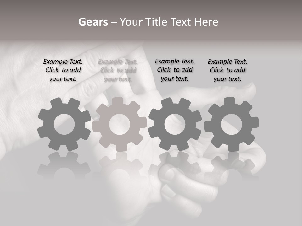 Massaging Hand Palm And Fingers PowerPoint Template