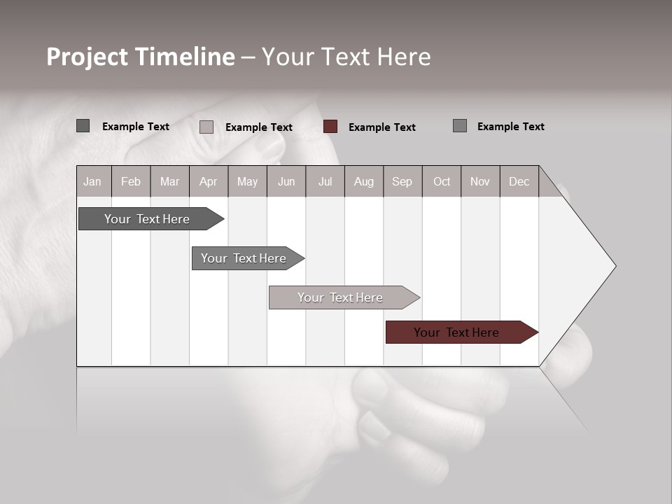 Massaging Hand Palm And Fingers PowerPoint Template