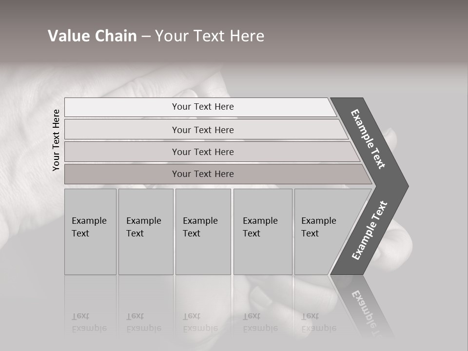 Massaging Hand Palm And Fingers PowerPoint Template