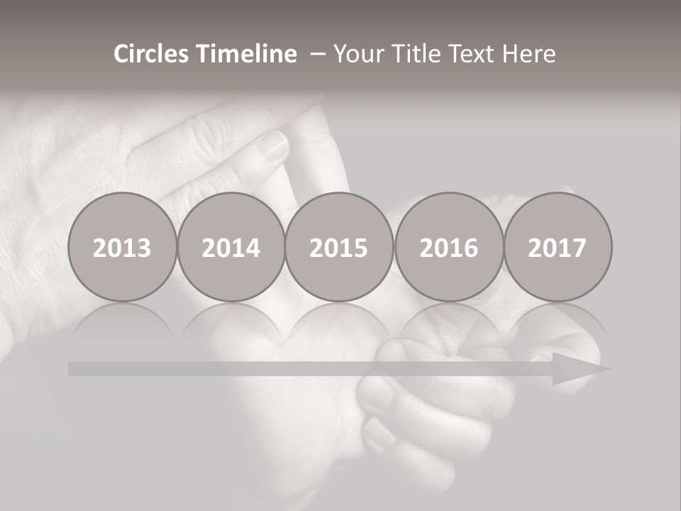 Massaging Hand Palm And Fingers PowerPoint Template