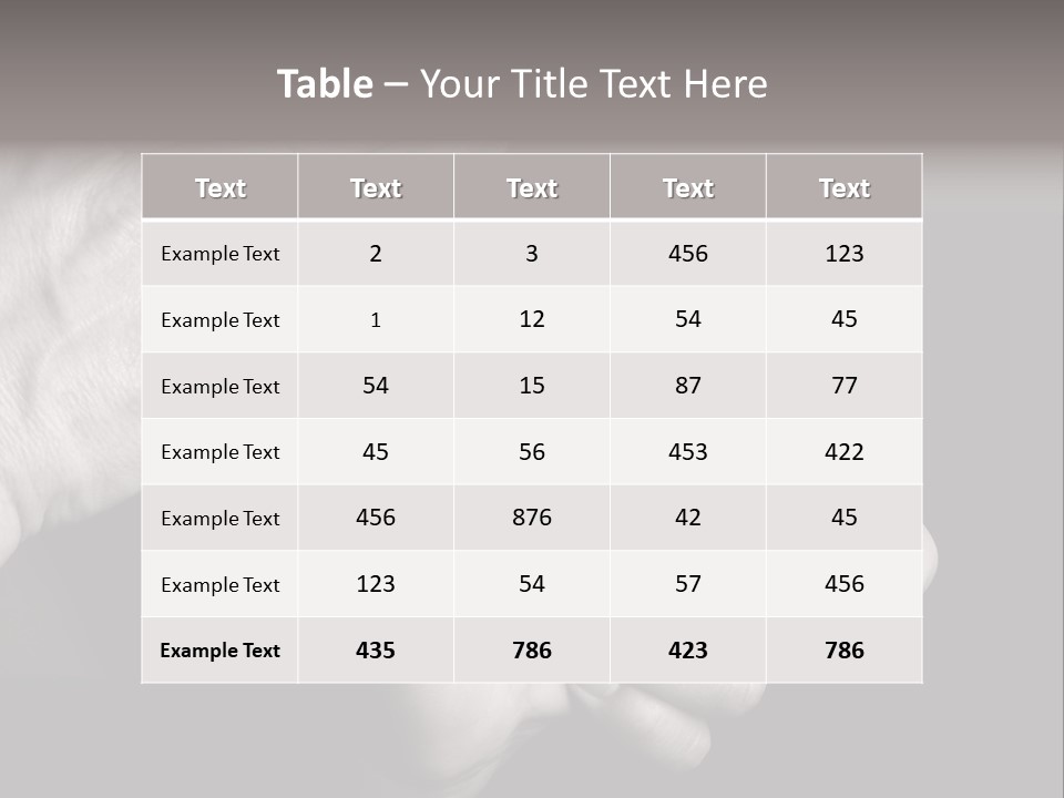 Massaging Hand Palm And Fingers PowerPoint Template