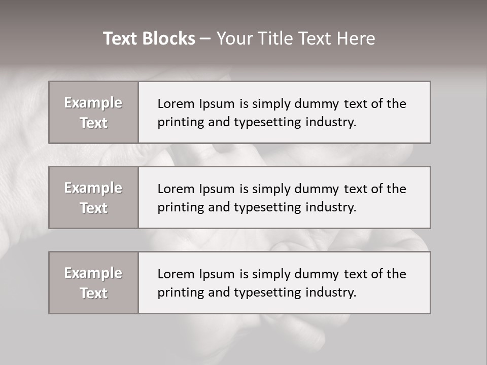Massaging Hand Palm And Fingers PowerPoint Template