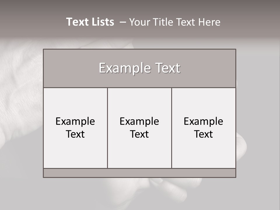 Massaging Hand Palm And Fingers PowerPoint Template