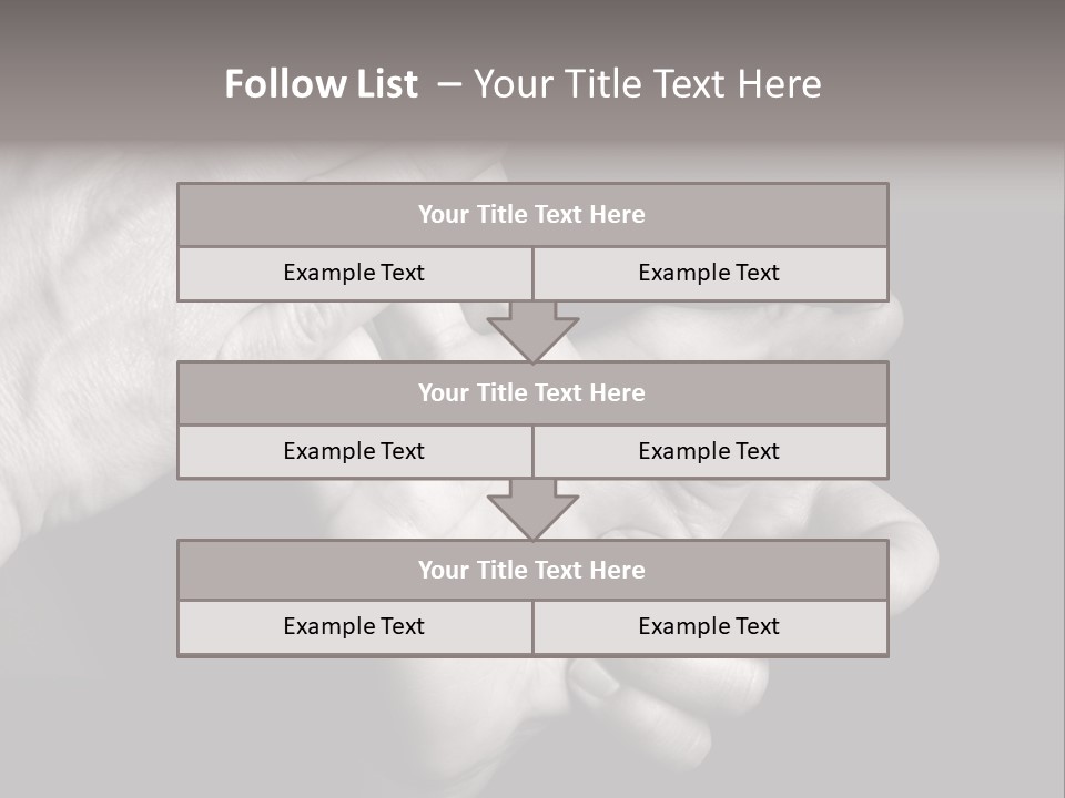 Massaging Hand Palm And Fingers PowerPoint Template