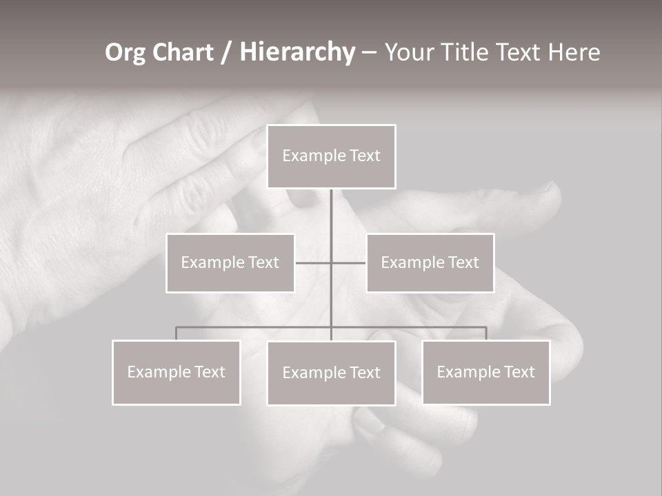 Massaging Hand Palm And Fingers PowerPoint Template