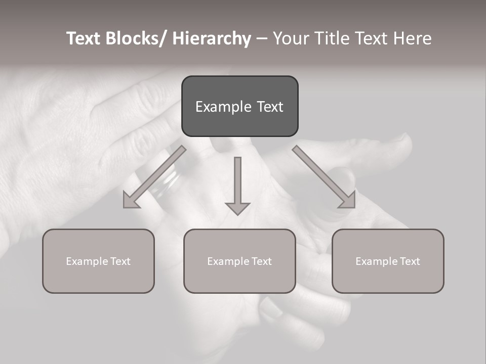 Massaging Hand Palm And Fingers PowerPoint Template
