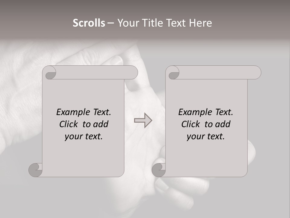 Massaging Hand Palm And Fingers PowerPoint Template