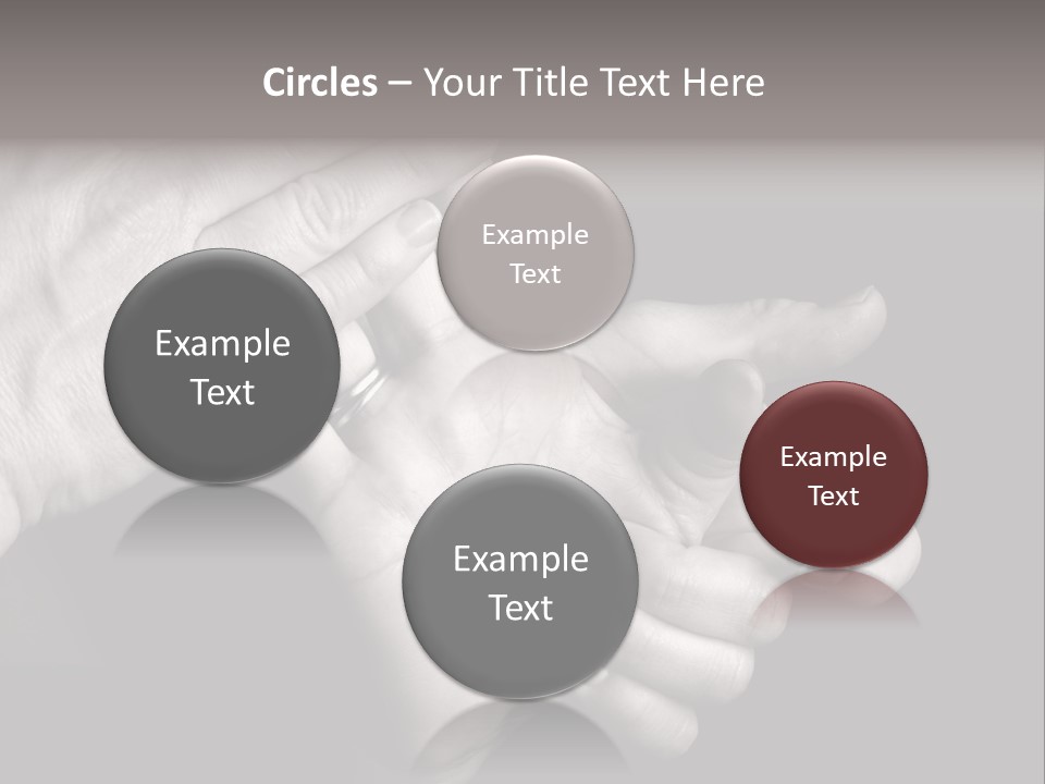 Massaging Hand Palm And Fingers PowerPoint Template