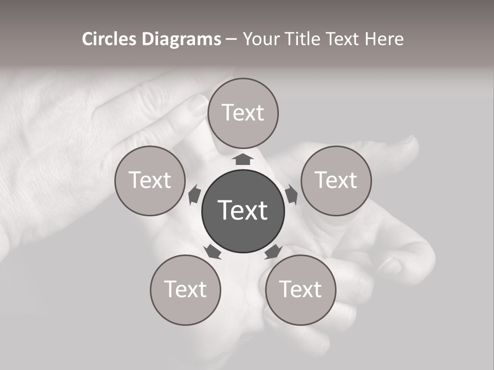 Massaging Hand Palm And Fingers PowerPoint Template