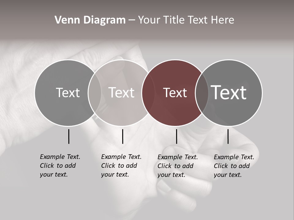 Massaging Hand Palm And Fingers PowerPoint Template