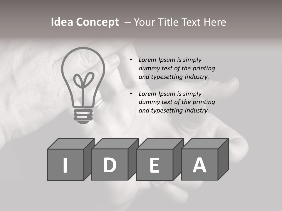 Massaging Hand Palm And Fingers PowerPoint Template