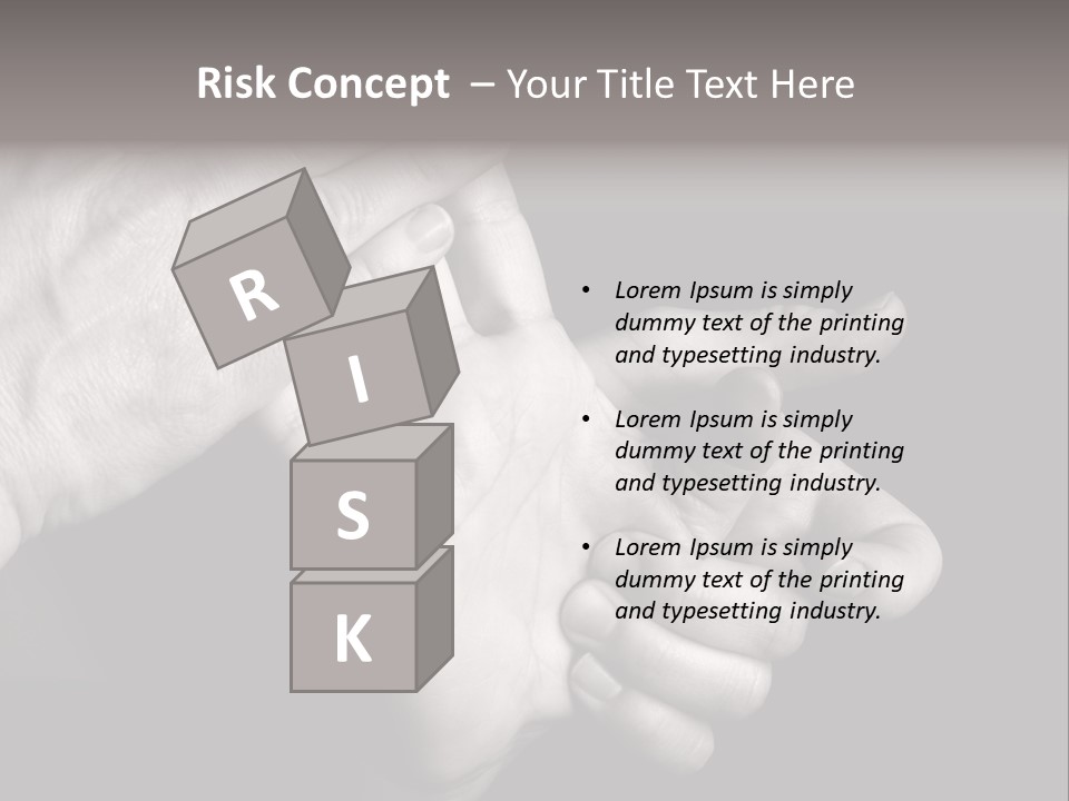 Massaging Hand Palm And Fingers PowerPoint Template