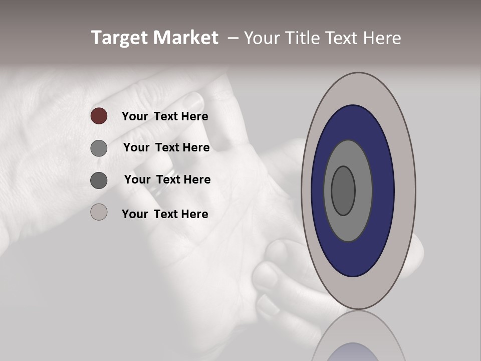 Massaging Hand Palm And Fingers PowerPoint Template