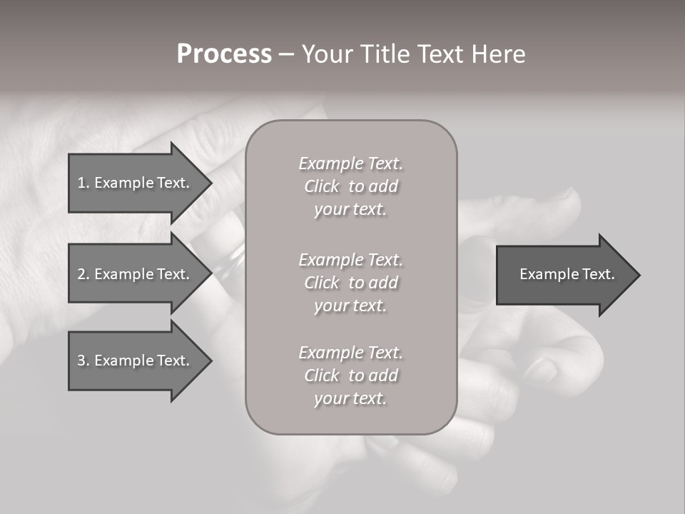 Massaging Hand Palm And Fingers PowerPoint Template
