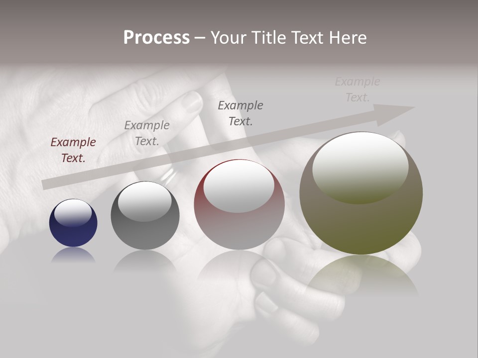 Massaging Hand Palm And Fingers PowerPoint Template