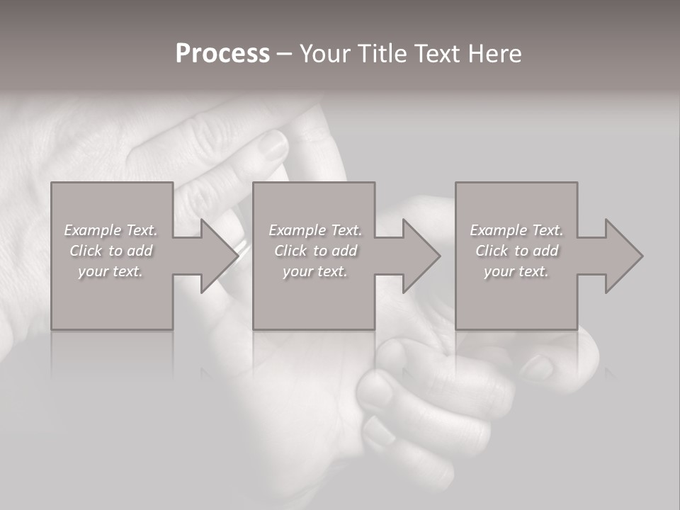 Massaging Hand Palm And Fingers PowerPoint Template