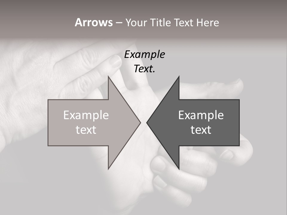 Massaging Hand Palm And Fingers PowerPoint Template