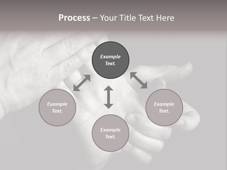 Massaging Hand Palm And Fingers PowerPoint Template