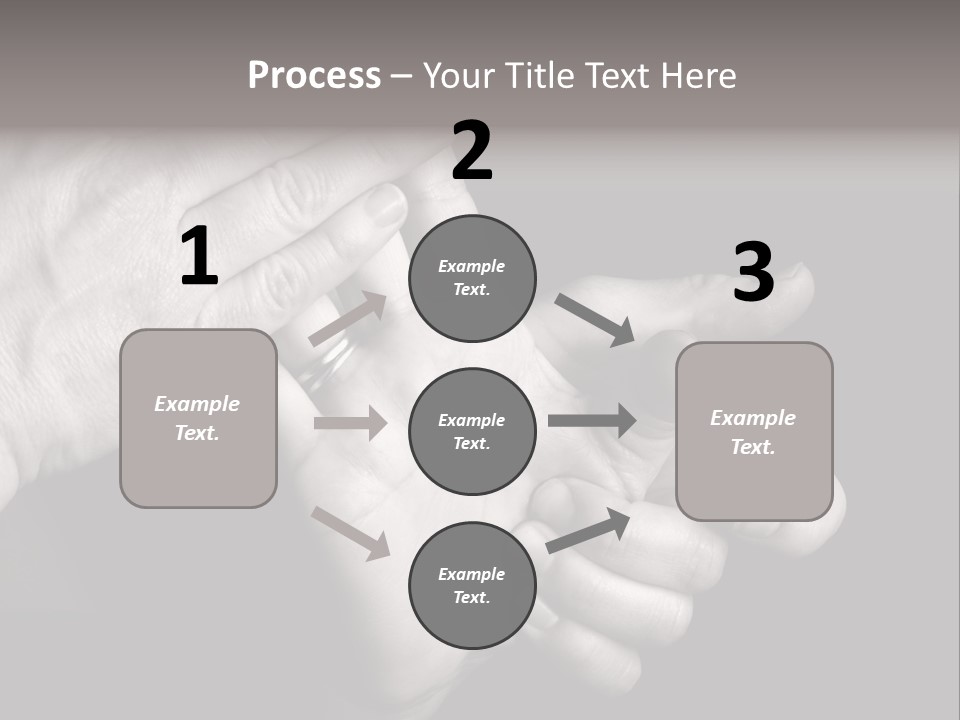 Massaging Hand Palm And Fingers PowerPoint Template