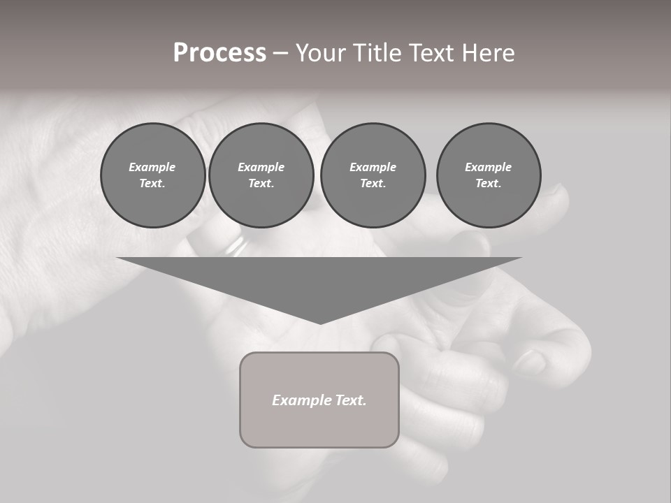 Massaging Hand Palm And Fingers PowerPoint Template