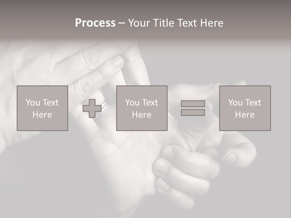 Massaging Hand Palm And Fingers PowerPoint Template