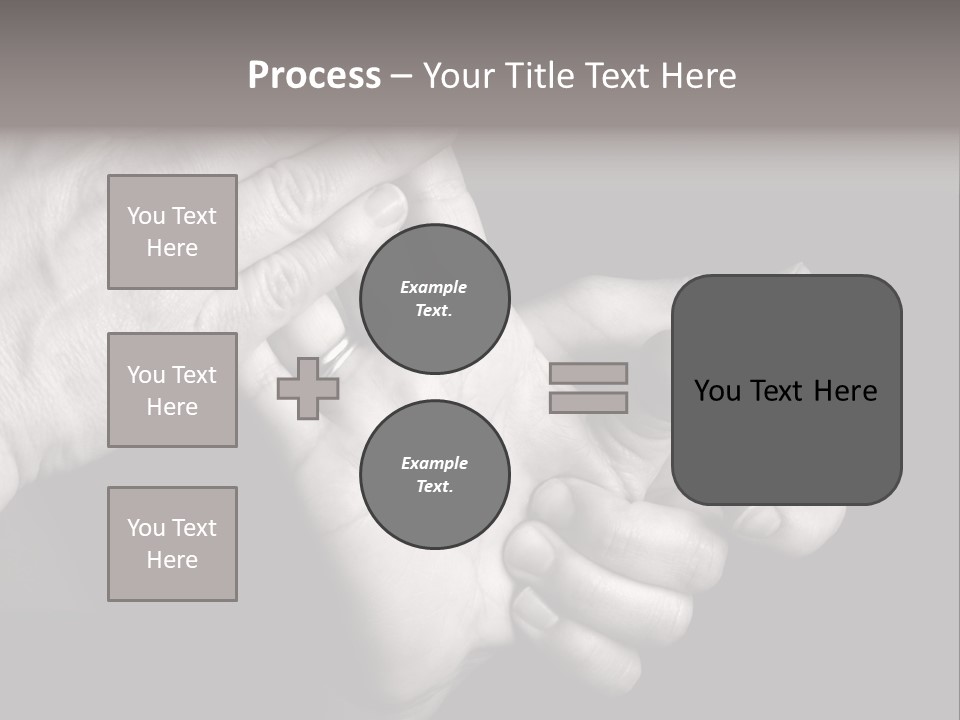 Massaging Hand Palm And Fingers PowerPoint Template
