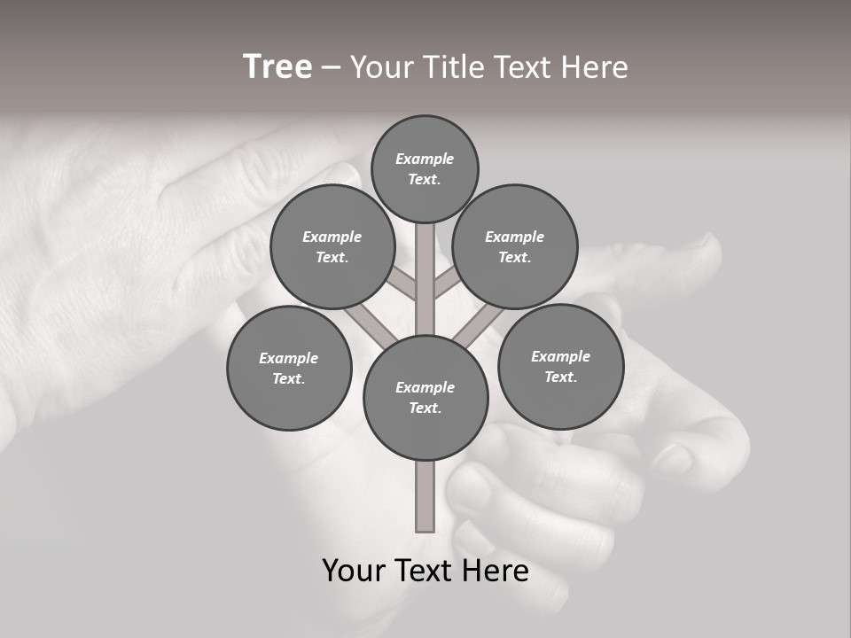 Massaging Hand Palm And Fingers PowerPoint Template