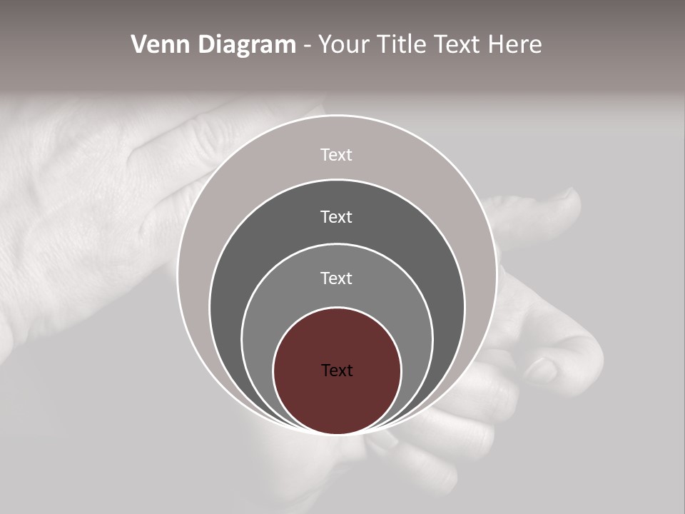 Massaging Hand Palm And Fingers PowerPoint Template