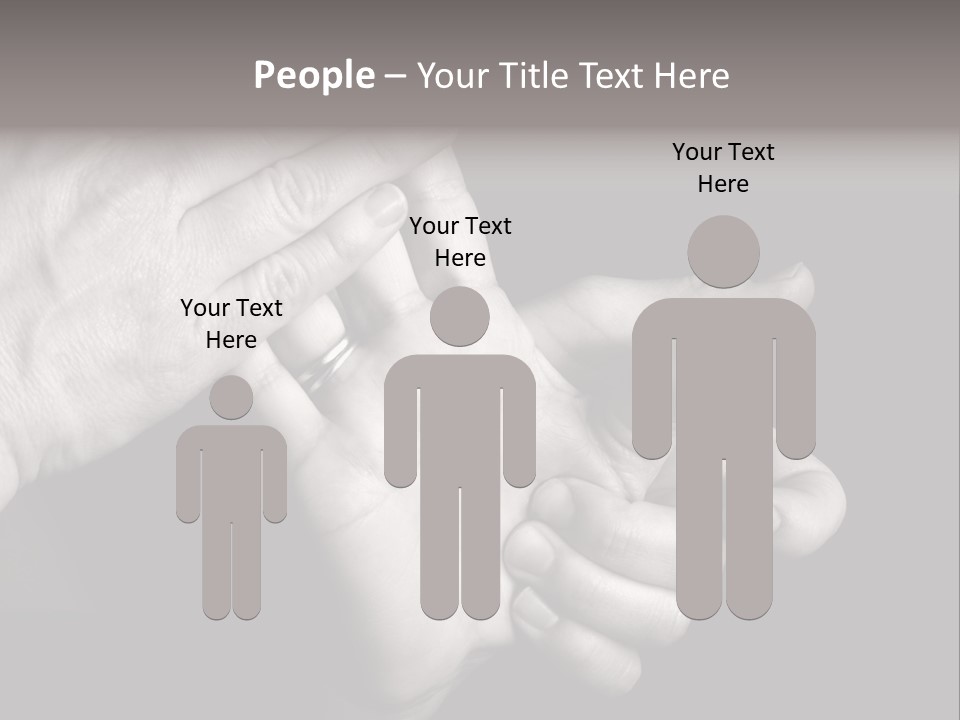 Massaging Hand Palm And Fingers PowerPoint Template