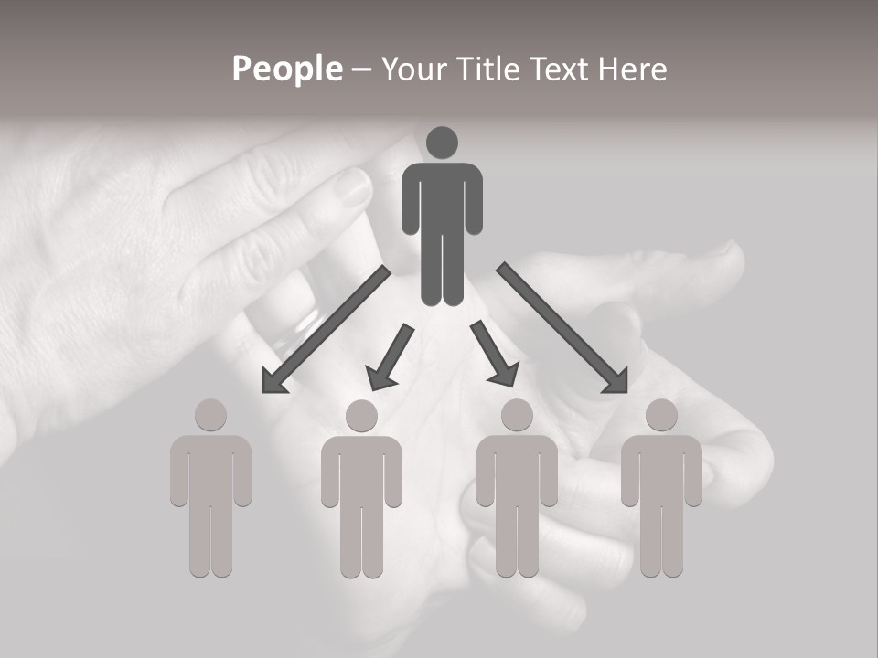 Massaging Hand Palm And Fingers PowerPoint Template