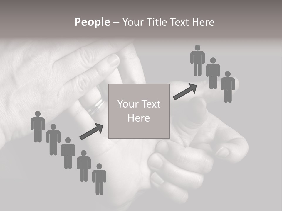 Massaging Hand Palm And Fingers PowerPoint Template