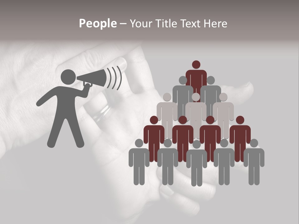 Massaging Hand Palm And Fingers PowerPoint Template