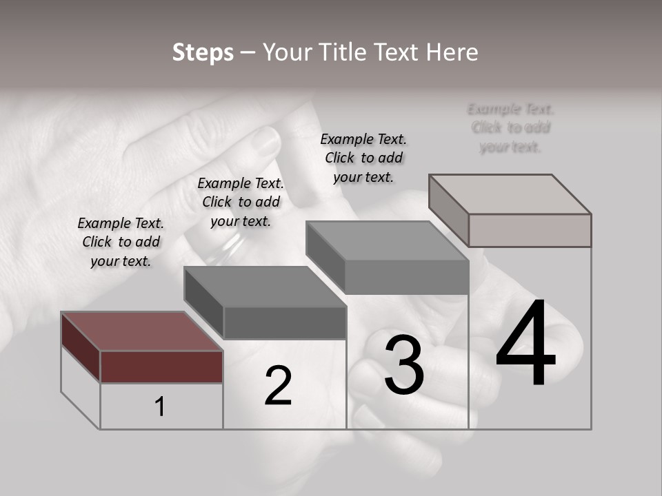 Massaging Hand Palm And Fingers PowerPoint Template