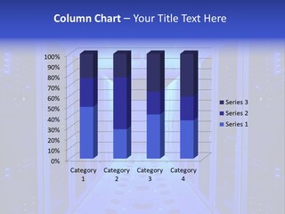 Server Room And Devices PowerPoint Template