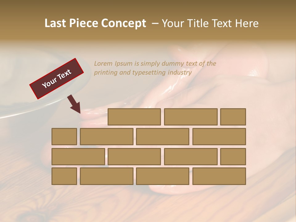 Ayurvedic Foot Therapy Massage Procedure With Oil PowerPoint Template