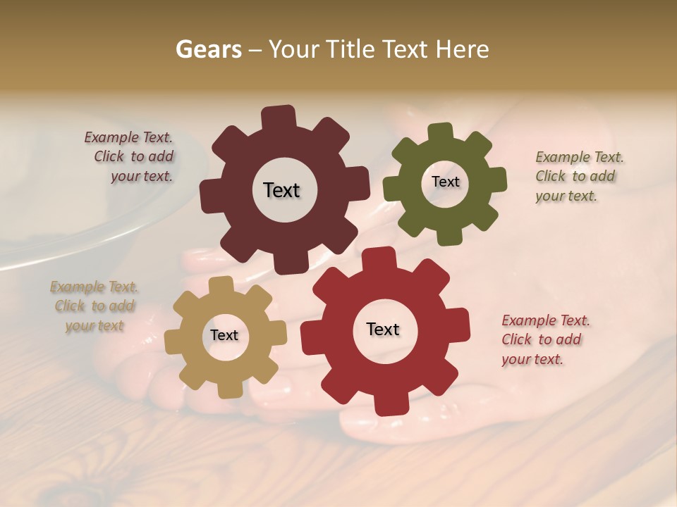 Ayurvedic Foot Therapy Massage Procedure With Oil PowerPoint Template