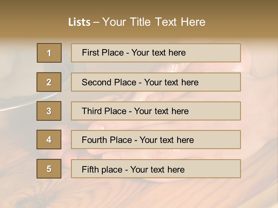 Ayurvedic Foot Therapy Massage Procedure With Oil PowerPoint Template