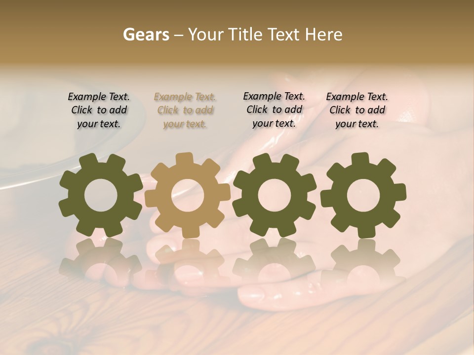 Ayurvedic Foot Therapy Massage Procedure With Oil PowerPoint Template