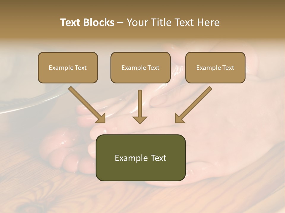 Ayurvedic Foot Therapy Massage Procedure With Oil PowerPoint Template