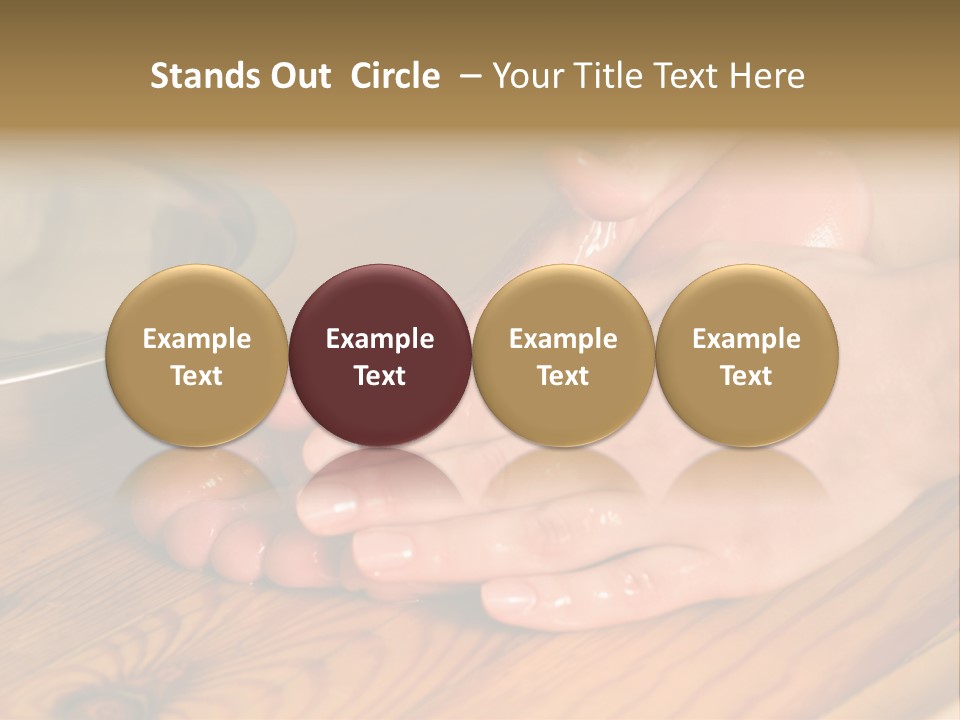 Ayurvedic Foot Therapy Massage Procedure With Oil PowerPoint Template