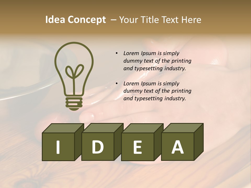 Ayurvedic Foot Therapy Massage Procedure With Oil PowerPoint Template