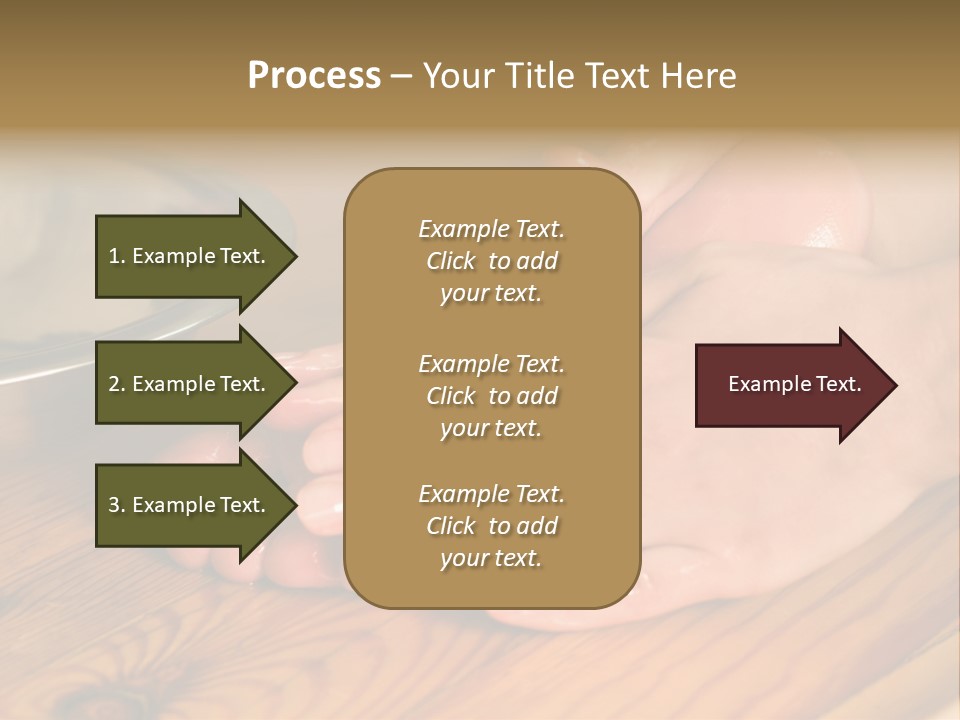 Ayurvedic Foot Therapy Massage Procedure With Oil PowerPoint Template