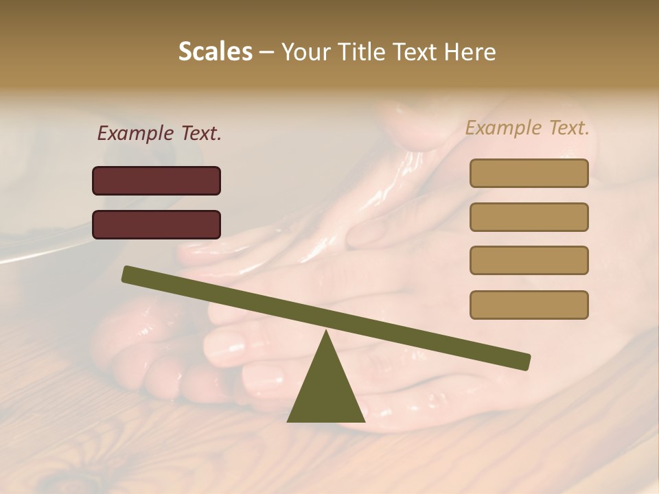 Ayurvedic Foot Therapy Massage Procedure With Oil PowerPoint Template